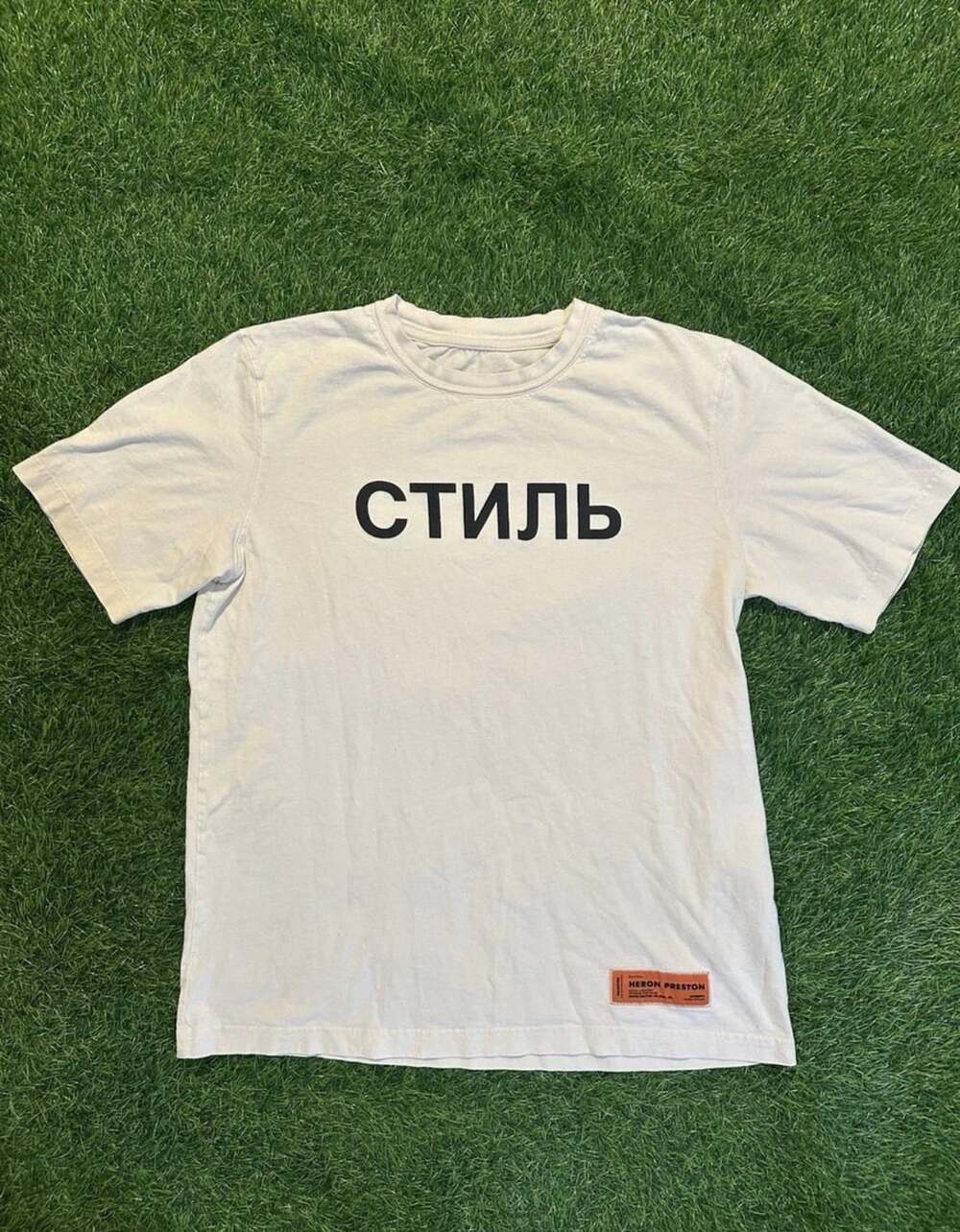Heron Preston Stil Regular T-Shirt Size S White